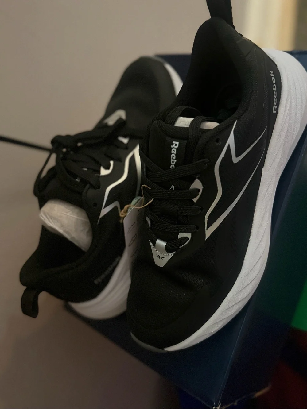 Reebok Men's Black & White Running Trainers